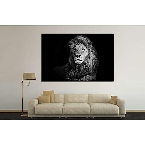 Tableau lion ZELLART №188 grande toile murale pour design salon moderne