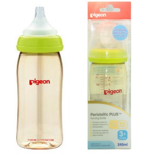 Pigeon Peristaltic PLUS PPSU Nursing Bottle BPA Free 240 ml with nipple size M