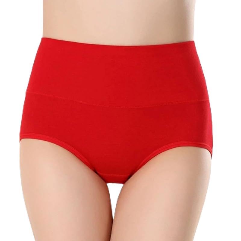 diving deep 100% Cotton Regular & Plus Size Underwear High Waist Full Coverage Tummy Controller Underpants Hipster Womens Panties (Pack of 1)-picture-37