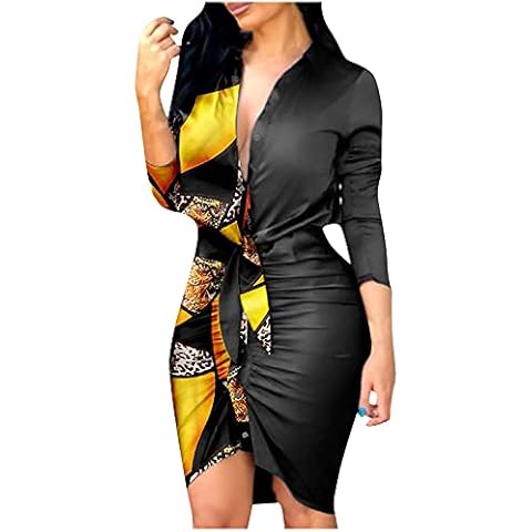 AMhomely Women's 3/4 Sleeve Bodycon Dress Cover