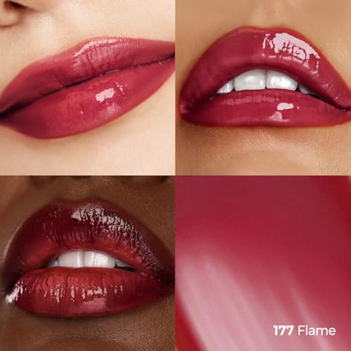Image of Laka Fruity Glam Tint Mini | Glowing Korean Lip Tint with Hydrating Lightweight Texture | Buildable Color, Non-Sticky High Shine Gloss | K-Beauty Korean Makeup | #177 Flame, 0.07oz