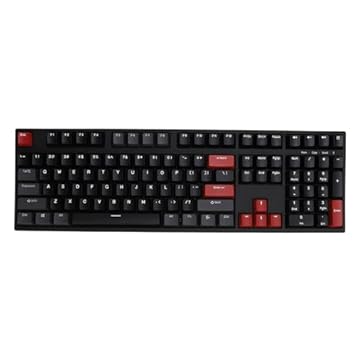 Teclado Mecânico Com Fio Profissional, Teclado para Jogos RGB Com Interruptor Vermelho, Design Ergonômico, Interface USB 2.0, para OS X, Compatibilidade Com Linux