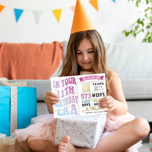 Uuefktn UU-B-N-1 Cute 11Th Birthday Card For Girls Boys, Happy 11Th Birthday Card Gift, 11Th Birthday Decor Ideal, 11 Years Old Birthday Card Daughter Son thumb #5