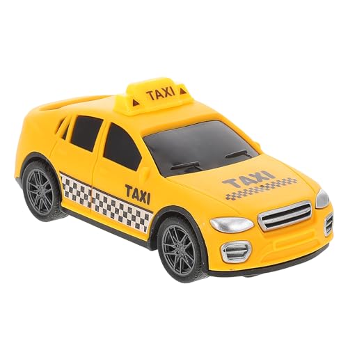 BCOATH Voiture à Inertie Petite sans Batterie pour Tout-Petits Modèle Taxi Jaune Facile à Prendre Main Stimule Motricité et Cognition Calme et Portable...