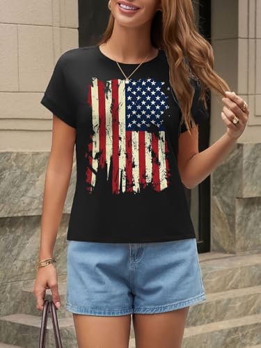 Image of UNCLECAT Womens Crop Tops Loose Fit Cap Short Sleeve Summer Tee