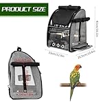 SUERTREE Bird Carrier Bag with Indestructible Stainless Steel Mesh, Bird Travel Cage with Stand, Easy to Clean Backpack for Parrot, Portable Bird Travel Bag, Pet Transparent Breathable Travel Cage - Image 4