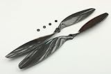 gm cfk propeller  Carbon CFK Luftschrauben 12x3,8 rechts & links (CW & CCW) Propeller Set