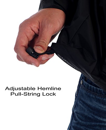 Gioberti Men's Waterproof Rain Jacket With Mesh Lining and Carrying Bag4