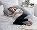 Pharmedoc Pregnancy Pillows, U-Shape Full Body Pillow -Removable Jersey Cotton Cover - Stars - Pregnancy Pillows for Sleeping - Body Pillows for Adults, Maternity Pillow and Pregnancy Must Haves