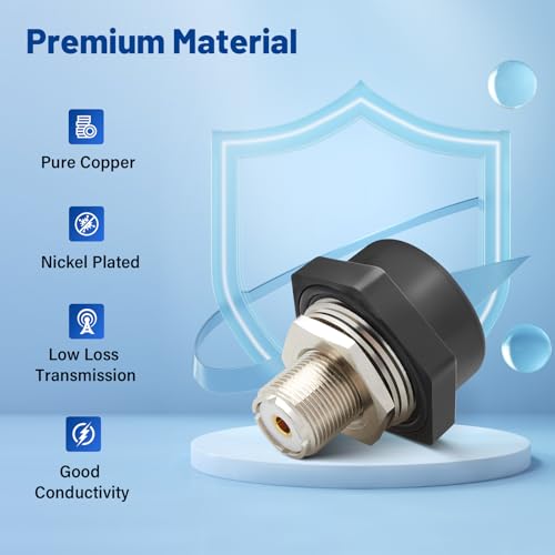 Conector Anina NMO a UHF Hembra SO-239 para antena móvil miniatura 5