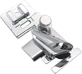 Piedino bordatore sbieco bordi macchina per cucire compatibile con Singer, Brother, Janome, Elna, Necchi, Saimac, Toyota, Silvercrest, Vigorelli Zenith