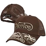 [Norton] ノートン 3Dロゴラメ刺繍 ツイルメッシュキャップ 帽子 メンズ 253n8700 (JP, アルファベット, Free Size, ブラウン)