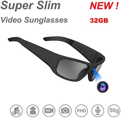 OHO 4K Ultra HD Water Resistance Video Sunglasses, Sports Action Camera with Built-in Memory and Polarized UV400 Protection Safety Lenses,Unisex Sport Design