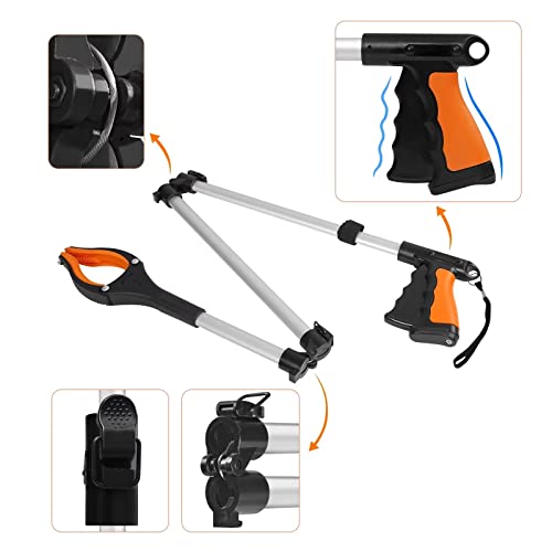 43-Extra-Long-Grabber-Tool-Foldable-Grabbers-for-Elderly-Grab-It-Reaching-Tool-with-Rotating-Jaw-Magnets-4-Wide-Claw-Opening-Reacher-Grabber-Pickup-Tool-Grabber-Reacher-Tool-Heavy-Duty