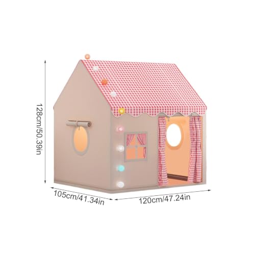 Tienda de campaña interior gran espacio castillo infantil casa pequeña de juegos 5