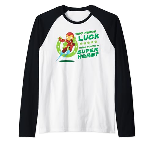 T-shirt Iron Man Marvel raglan confortable pour fan de comics