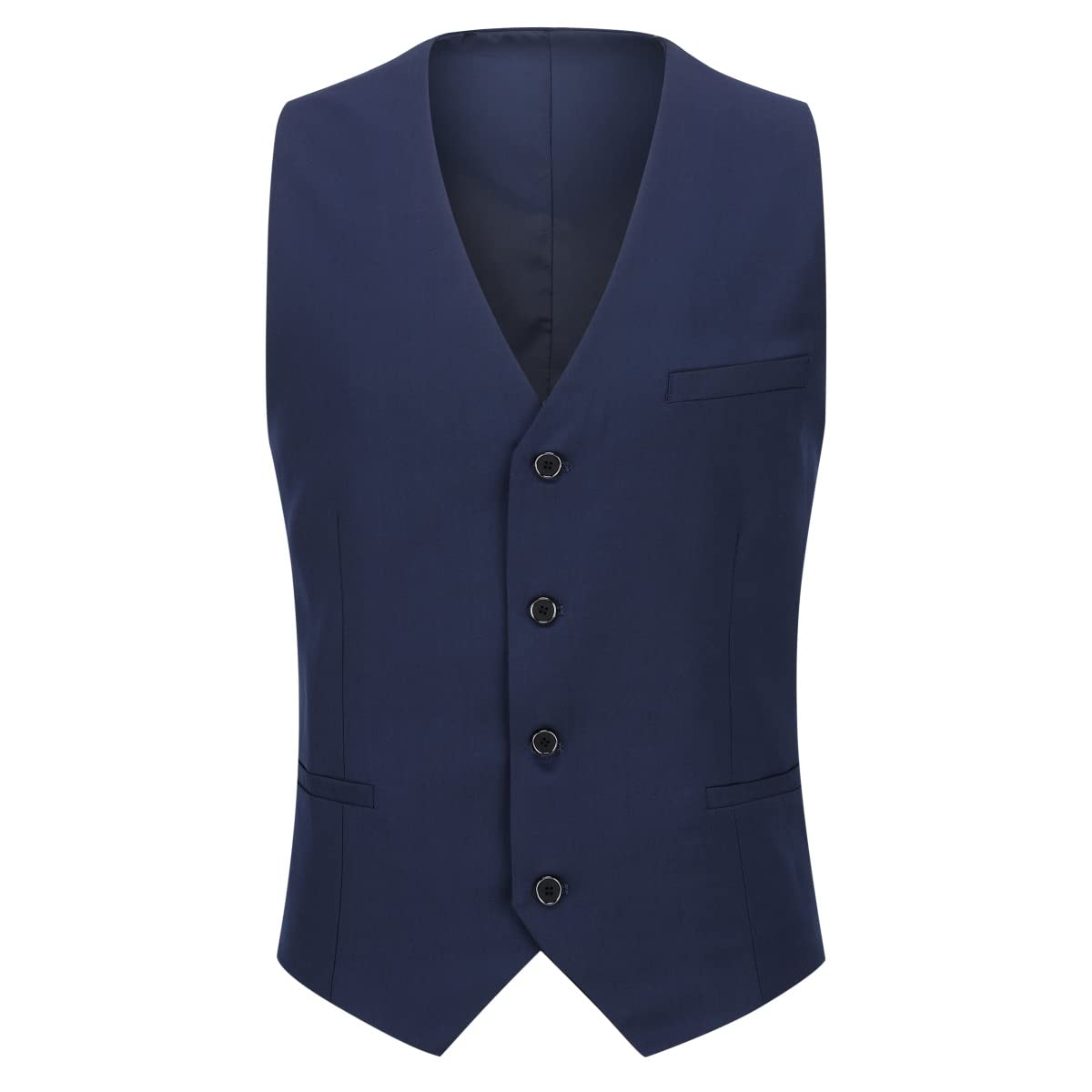 YOUTHUP Abito da Uomo Slim Fit a 3 Pezzi con Risvolto a Scialle Elegante Giacca da Smoking da Sposa con Gilet