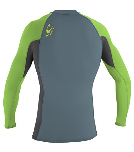 Image of O'Neill Youth Premium Skins Long Sleeve Rashguard, UPF 50+ Sun and Rash Protection, Buttery Soft Tight Fit