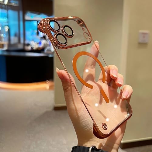 Coque sans cadre pour iPhone 13 Pro orange en polycarbonate premium