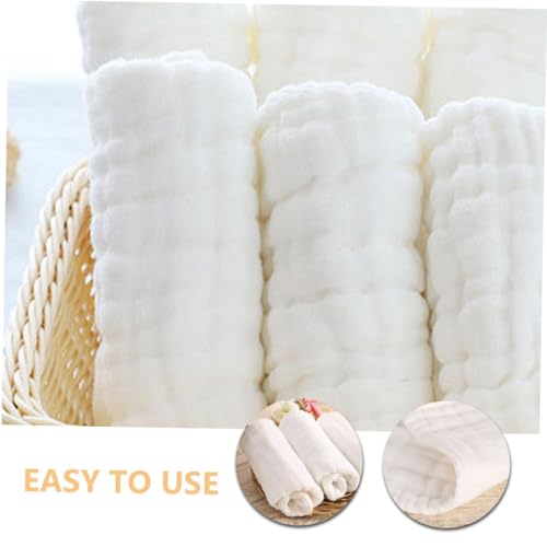 6pcs Muslin Burp Cloths Cotton Wash Cloths for Newborns Soft Breathable Diapers Versatile Use as Bibs Reusable Pee Pads for Boys 7