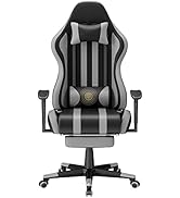 Soontrans Silla Gaming con Masajeador, Ergonómico Silla Gamer con Vibración Masaje Soporte Lumbar...