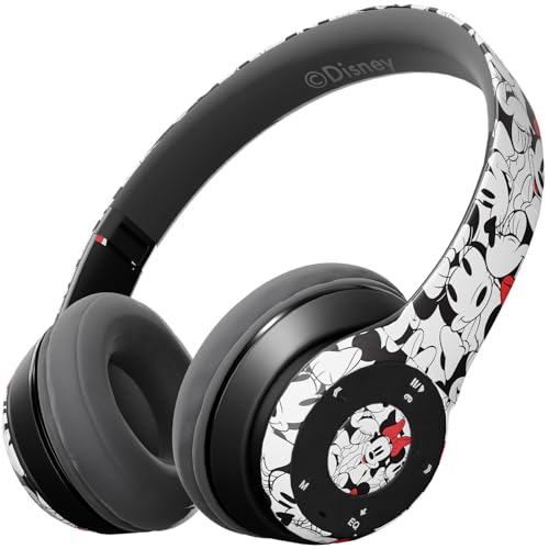 Disney Minnie Mouse Bluetooth Headphones- Over The Ear Bluetooth Wireless Headset with Built in Mic and Up to 15 Hrs Playtime | Minnie Mouse Gifts for Women Men and Fans of All Ages