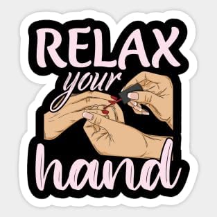 Calcomanía divertida de corte de beso, diseño de tecnología de uñas para un artista de uñas, calcomanías de vinilo para laptop, calcomanía de vinilo