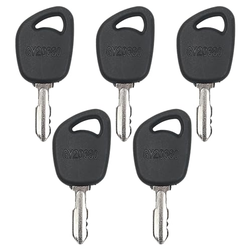5pcs Tractor Key Fit for John Deere Lawnmower, GY20680 Ignition