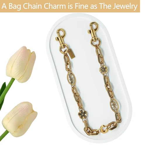 Image of Bag Chain Charm for Handbag, Purse Wallet &Pants Chain Jean Chains, Vintage Bag Strap Chains Extender