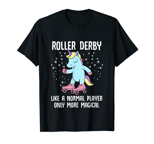 Roller Derby Player Unicornio Patines Equipo de Patinaje Camiseta
