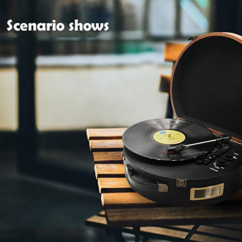 Tourne Disque Bluetooth USB avec Haut-parleurs Stéréo, Tablier De Platine Vinyle De 3 Vitesses avec Poche USB Et Codage… - Les Beatles, Paul McCartney, John Lennon, RIngo Starr, George Harrison Tourne Disque Bluetooth USB avec Haut-parleurs Stéréo, Tablier De Platine Vinyle De 3 Vitesses avec Poche USB Et Codage… – Image 3