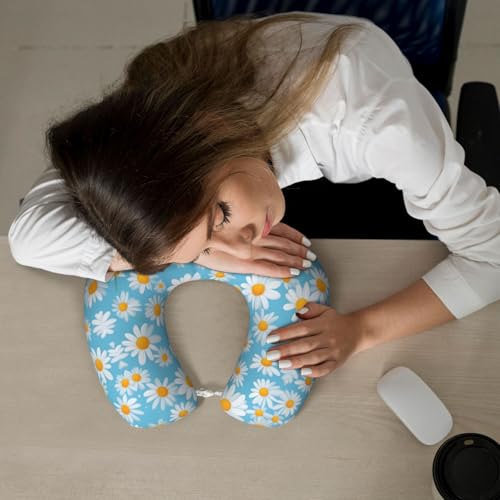 Almohada de memoria viscoelástica negro tipo L de viaje miniatura 7