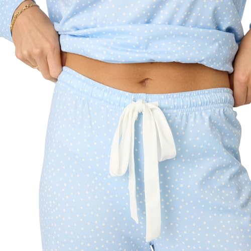 Image of PJ Salvage Women's [Amazon Exclusive] Cloud Jersey Open-bottom Pajama 2-piece Pj Set