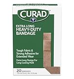 CURAD Heavy Duty Bandage Extra Long 20 Each .75 x 4.75 in ( Pack of 1)