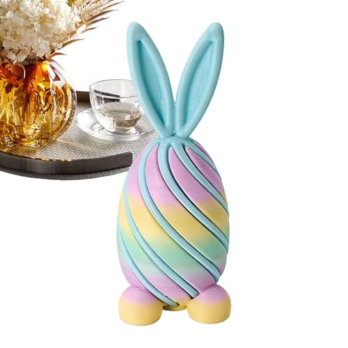 3D Bunny Fidget - Spiral Easter Eggs, Easter Basket Stuffers with Smooth Twisting Design, Sensory Toy, Fun Fidget Gadget, Holiday Presentation for Boys Girls...
