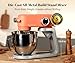 Kraftsman All-Metal Stand Mixer 5.3-Quart - Professional Kitchen Electric Food Mixer with Stainless Steel Mixing Bowl & Attachments for Baking, Dough & Cake, 8-Speed Control & Timer (Orange)