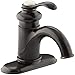 KOHLER Fairfax K-12181-CP Single Handle 4 in. Centerset Bathroom Faucet with Metal Drain Assembly in Polished Chrome