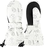 Duoyeree Waterproof Kids Mittens Gloves with Fleece Lined for Boys Girls Winter Snow Skiing Thick Insulated for Cold Weather