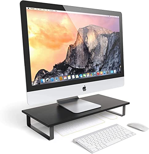 INDIAN DECOR. 39877 Monitor Stand – Compatible with 27-inch Monitor, Desktops, Laptops and Printers, Monitor Riser Stand