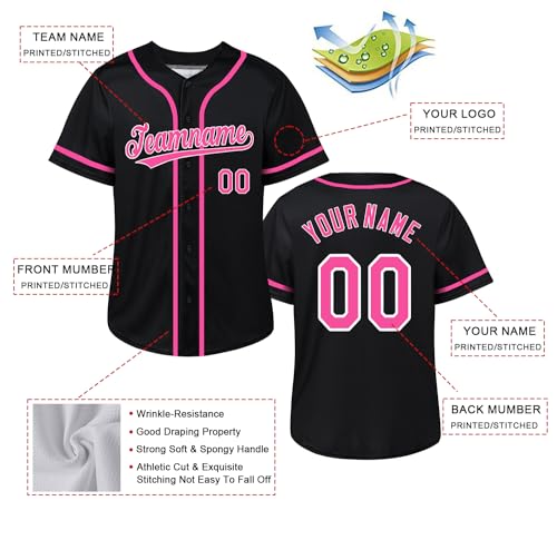 Camiseta personalizada de béisbol con nombre y número bordados/imprimeada para hombres, mujeres y niños miniatura 4