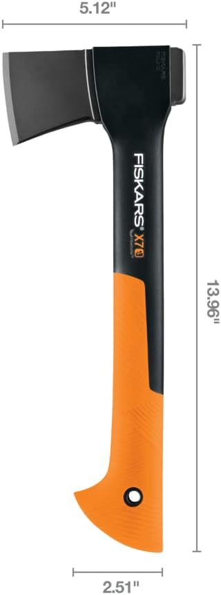 Fiskars 375581-1001 Chopping Axe, 28-Inch, Black & 378501-1002 X7 Hatchet