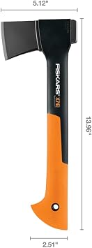 Fiskars 375581-1001 Chopping Axe, 28-Inch, Black & 378501-1002 X7 Hatchet