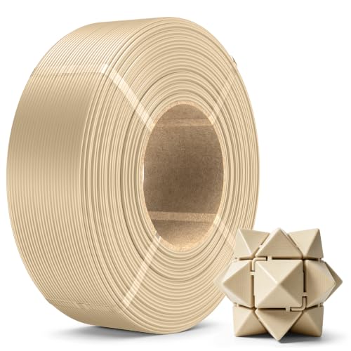 Image of SUNLU PLA+2.0 3D Printer Filament Refill 1.75mm, 1KG Oak | High Toughness PLA+ Filament, No Spool Refill for Reusable Spools, Compatible with Bambu Lab 3D Printers, Oak