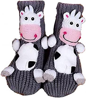 Women Socks Animal Cute Cartoon Animal Slipper Socks Animal Eating Foot Socks Non-slip Warmer Novelty Christmas Floor Socks Chameleon Shark Dragon Socks