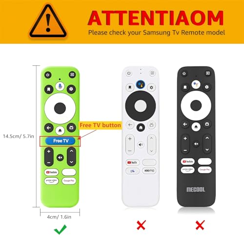 Protection télécommande Onn 4K Plus Pro étui silicone Free TV Button lot de 2
