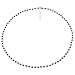 Produktbild Funk-Collier Edelsteinkette Granat mit Muschelkernperle, Silber Schloß, ca. 41.5-45 cm