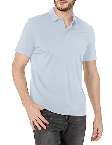 El Mejor Listado de Kenneth Cole Mankind - 5 favoritos. 41 Kenneth Cole Polo de Punto Ajustado de 3 Botones para Hombre, Azul/Claro, XX-Large