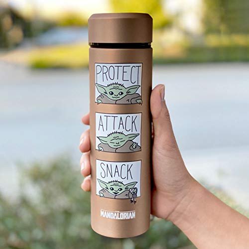 Controller Gear The Mandalorian Protect Attack Snack, Vacuum Insulated Stainless Steel Sport Water B