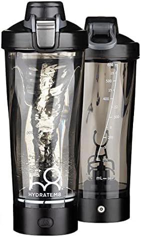 HYDRATEM8 Electric Shaker Bottle 20oz: Automatic Clump-free Nutri...