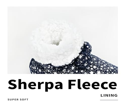 Image of DICUIRD Slipper Socks for Women,Fuzzy House Indoor Boots Slippers with Soft Soles,Warm Cozy Fluffy Sherpa Lined Booties Socks with Non Slip Bottom